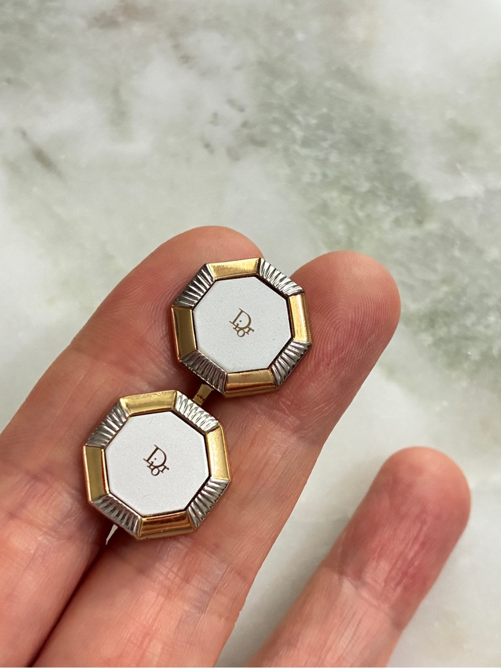 Christian Dior Cuff Links Vintage - Picture 2 of 5